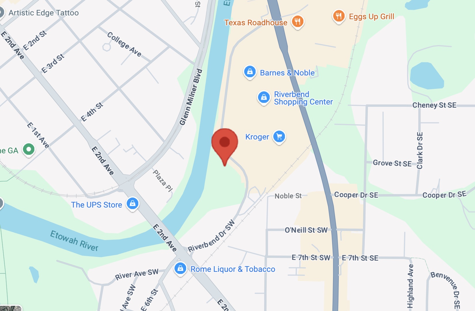 TRM Northwest Georgia Fertility Monitoring Clinic Map