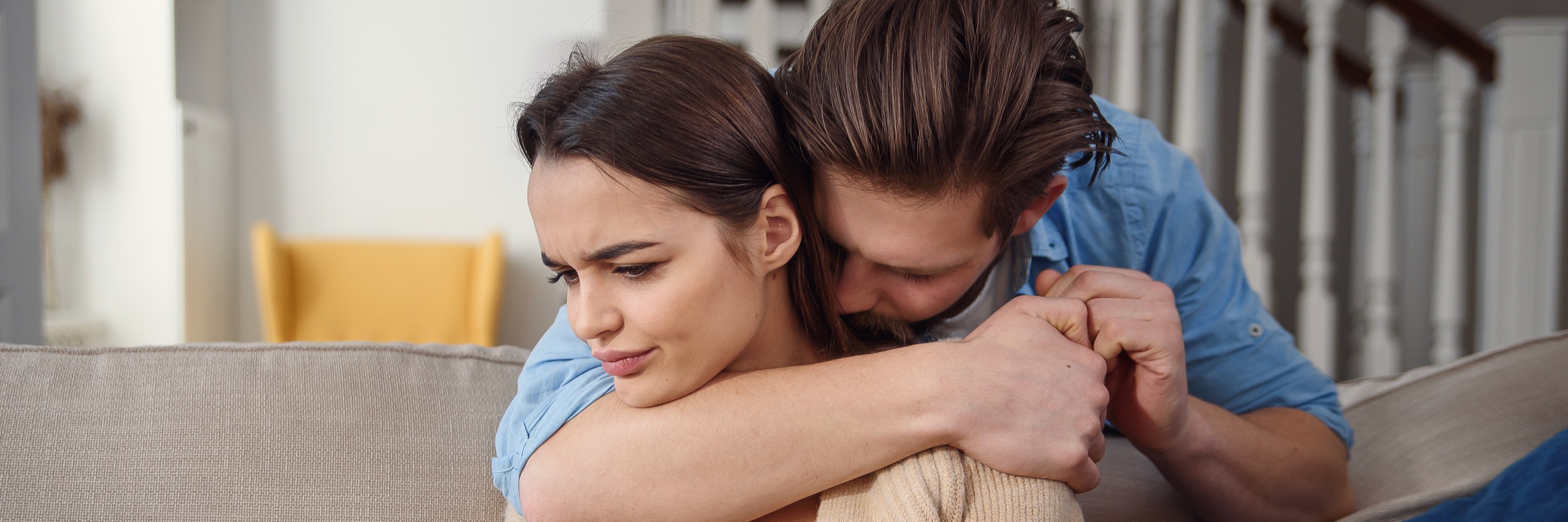 Man hugging and consoling his wife after miscarriage | TRM | Chattanooga, TN