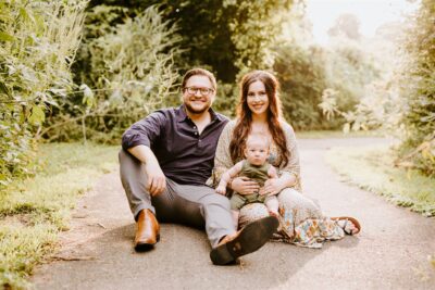 Happy family portrait after their success from seeing a fertility specialist | Tennessee Reproductive Medicine | Chattanooga