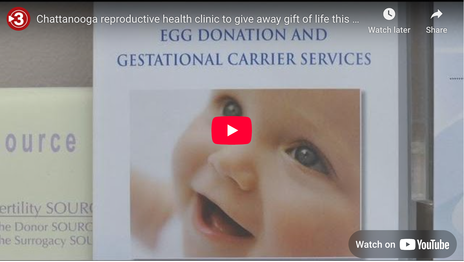 Local 3 News: Chattanooga reproductive health clinic to give away gift of life this holiday season