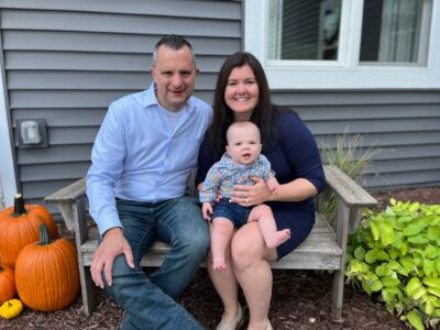 Happy family photo after traveling to a fertility specialist for best change of getting pregnant | Tennessee Reproductive Medicine | Chattanooga